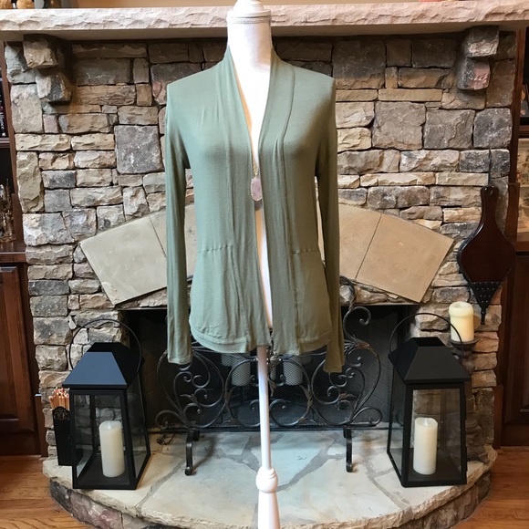 Armani Exchange Sweaters - Petite Armani Exchange Open Cardigan Sweater